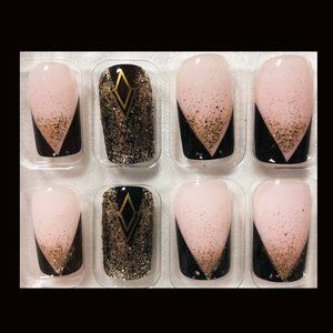 VIVO 24pcs Press on Nails Medium Manicure Artificial False Fake Nails Tips #101